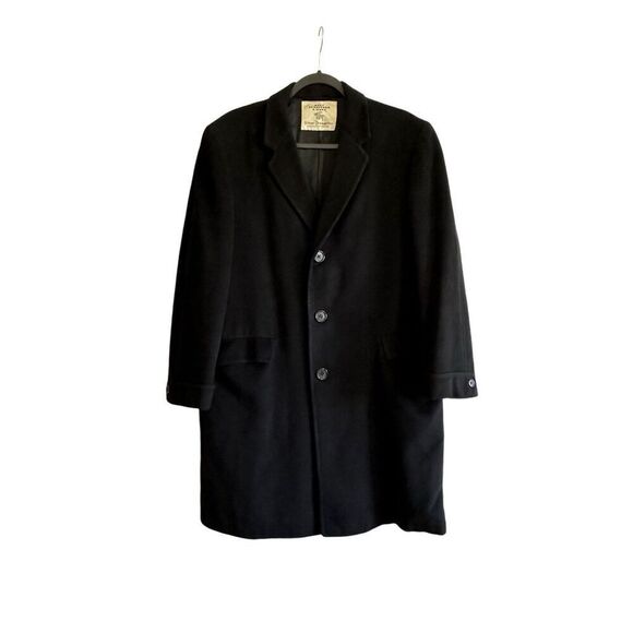 Hart SCHAFFRNER& MARX 100% Pure  Cashmere Silver Trumpter Coat Size M - Picture 1 of 8